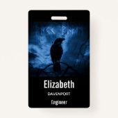 Zwarte rij met draaiende donkere Gothic stijl Badge (Achterkant)