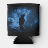 Zwarte rij met draaiende donkere Gothic stijl Blikjeskoeler (Voorkant)