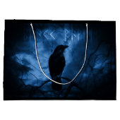 Zwarte rij met draaiende donkere Gothic stijl Groot Cadeauzakje (Achterkant)