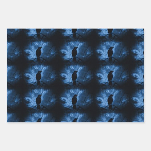 Zwarte rij met draaiende donkere Gothic stijl Inpakpapier Vel (Voorkant 2)