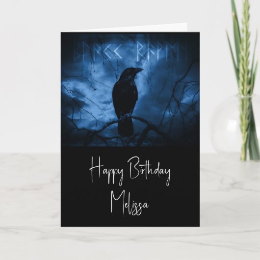 Zwarte rij met draaiende donkere Gothic stijl Kaart (Voorkant)