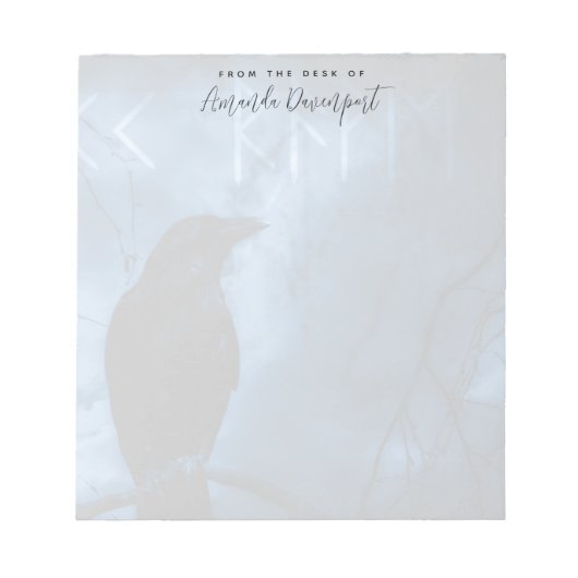 Zwarte rij met draaiende donkere Gothic stijl Notitieblok (Voorkant)