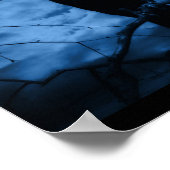 Zwarte rij met draaiende donkere Gothic stijl Poster (Hoek)