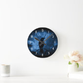 Zwarte rij met draaiende donkere Gothic stijl Ronde Klok (Huis)