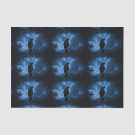 Zwarte rij met draaiende donkere Gothic stijl Tissuepapier (Voorkant)