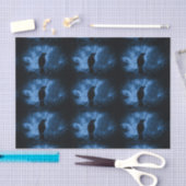 Zwarte rij met draaiende donkere Gothic stijl Tissuepapier (Craft)