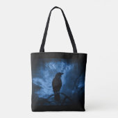 Zwarte rij met draaiende donkere Gothic stijl Tote Bag (Achterkant)