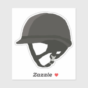 Zwarte rijhelm sticker