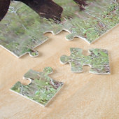 Zwarte Rijn met kalf Legpuzzel (Zijkant)