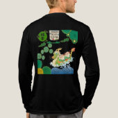 Zwarte River of Rising Dragons Tri-Blend Shirt (Achterkant volledig)