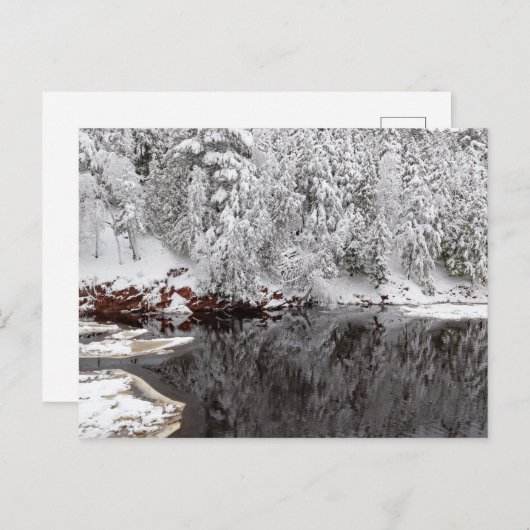 Zwarte rivier, Bessemer, Michigan's bovenste schie Briefkaart (Voorkant / Achterkant)