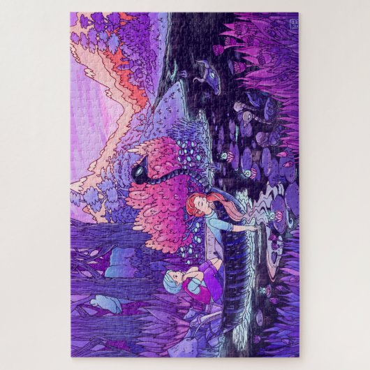 Zwarte rivierreis legpuzzel (Verticaal)