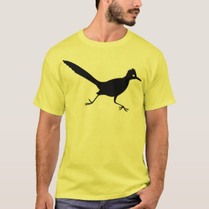 Zwarte Roadrunner Bird Print T-shirt