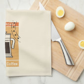 Zwarte roast theedoek (Quarter Fold)