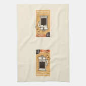 Zwarte roast theedoek (Verticaal)