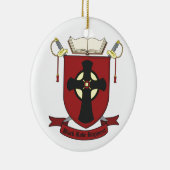 ZWARTE ROBE REGIMENT KERAMISCH ORNAMENT (Rechts)