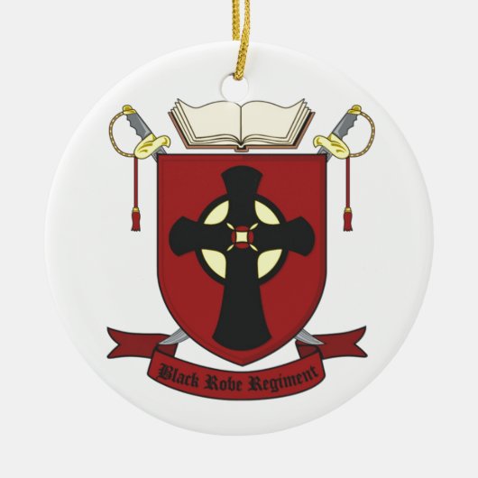 ZWARTE ROBE REGIMENT KERAMISCH ORNAMENT (Voorkant)