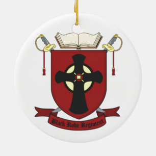 ZWARTE ROBE REGIMENT KERAMISCH ORNAMENT