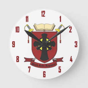 ZWARTE ROBE REGIMENT RONDE KLOK