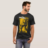 Zwarte Robot T-shirt (Voorkant volledig)