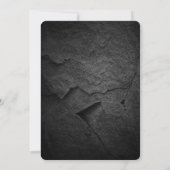 zwarte rockgrens afgestudeerde partij kaart (Achterkant)