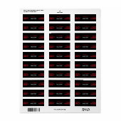 Zwarte & Rode Autodienst Sticker (Full Sheet)