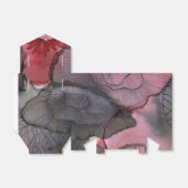 Zwarte rode bessen gunstbox bedankdoosjes (Uitgevouwen)