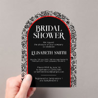 Zwarte Rode Bloei Donkere Gotische Heksen Bruiloft