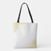 Zwarte rode bloemen gouden bladeren tote bag (Achterkant)