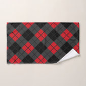 Zwarte rode buffelplaat voor handdoekcontrole bad handdoek (Handdoek)