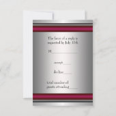 Zwarte Rode Davidster Bar Mitswa antwoord (Achterkant)