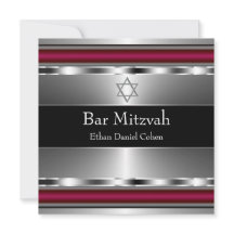 Zwarte Rode Davidster Bar Mitzvah