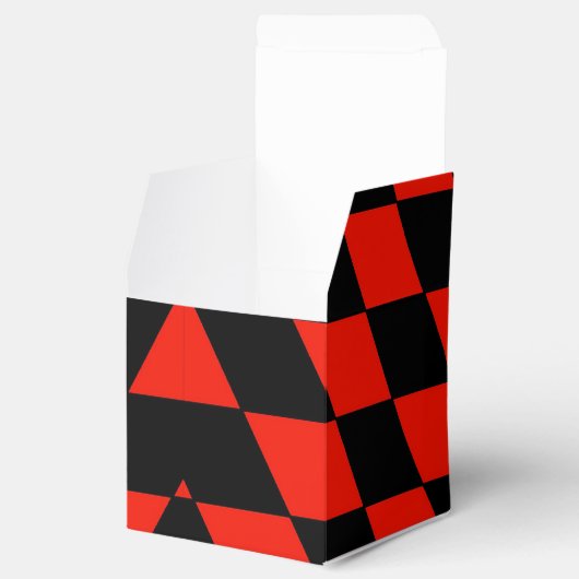 Zwarte & rode doos bedankdoosjes (Geopend)