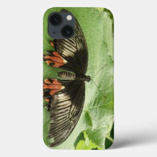  zwarte rode en gouden vlinder iPad mini-draagtas iPhone 13 Hoesje