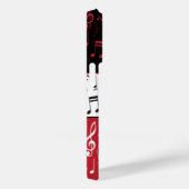 Zwarte rode en witte muzieknoten Hoesje-Mate iPhon Case-Mate iPhone Case (Achterkant / Rechts)