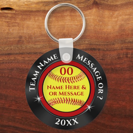 Zwarte, rode en witte Sleutelhangers (Voorkant)