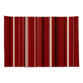 Zwarte rode en witte strepen kussensloop (Achterkant-Rechts)