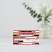 Zwarte rode, gele en witte slangen visitekaartje (Staand voorkant)