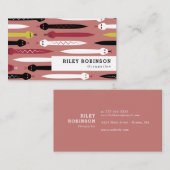 Zwarte rode, gele en witte slangen visitekaartje (Voorkant / Achterkant)