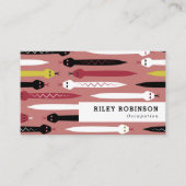 Zwarte rode, gele en witte slangen visitekaartje (Voorkant)