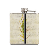 Zwarte rode gele hipster Patroon Heupfles (Achterkant)