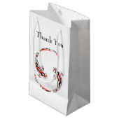 Zwarte & Rode Japanse Koi visartistieke dank Klein Cadeauzakje (Voorkant Gekanteld)