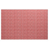 Zwarte rode luipaard dierenprint harten stof (Yard (91,4 cm))