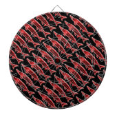 zwarte rode moerassen dartbord (Voorkant)