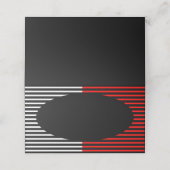 Zwarte & Rode Partij Plaatskaarten Plaatskaartje (Buitenkant ongevouwen)