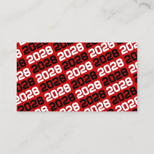 Zwarte & Rode Pawprint Mini Afstuderen Uitnodiging (Achterkant)