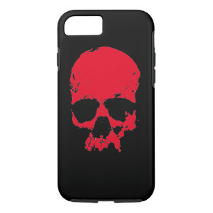Zwarte & Rode Pop Art Skull Case-Mate iPhone Case
