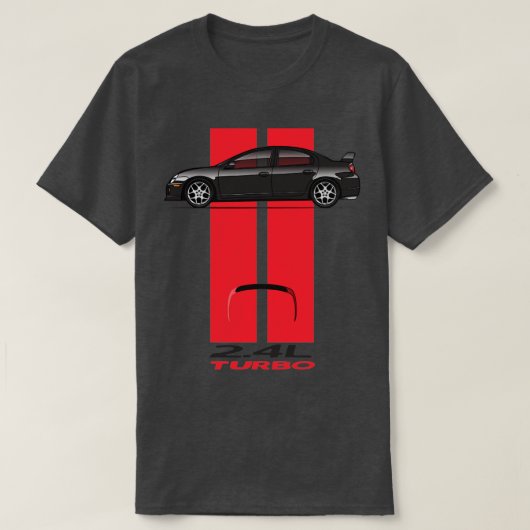 Zwarte Rode Strepen T-shirt (Design voorkant)
