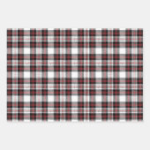  zwarte rode tartaankleurige vlek schattig inpakpapier vel (Voorkant)