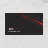 Zwarte & Rode Visitekaartjes 40 Pack van 100 (Achterkant)